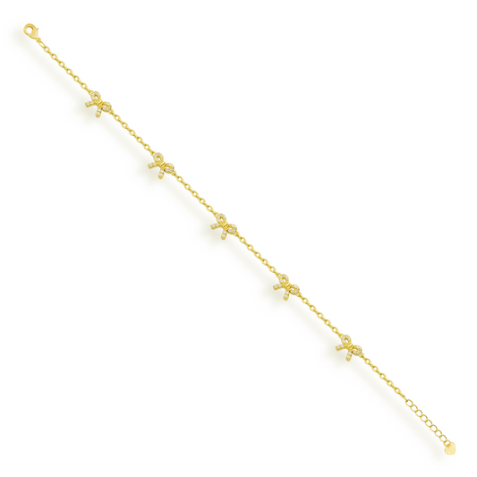 Gilded Bow Bracelet